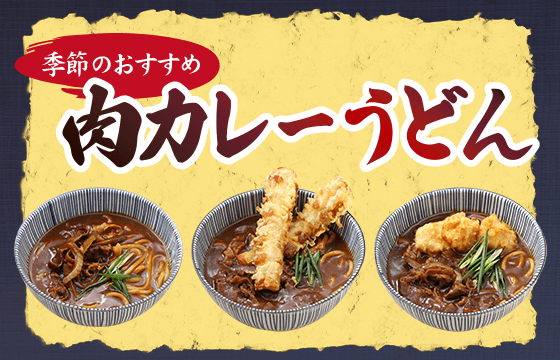 うどん専門店　肉カレーうどん